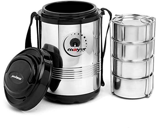 Mayur York 4 S.S 4 Container Lunch Box