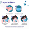 MGS - 3 Ply Disposable Face Mask, Pack of 100 Mask
