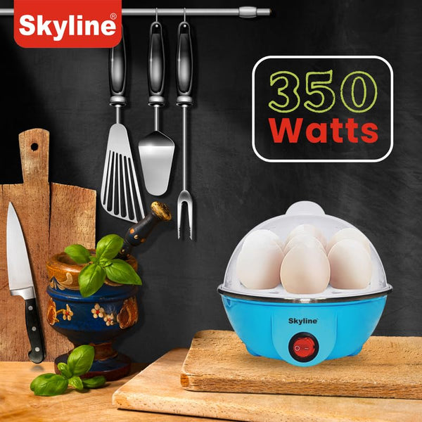 Skyline 350 Watt Electric Egg Boiler, Quick & Easy Egg Cooker with BPA-Free Plastic