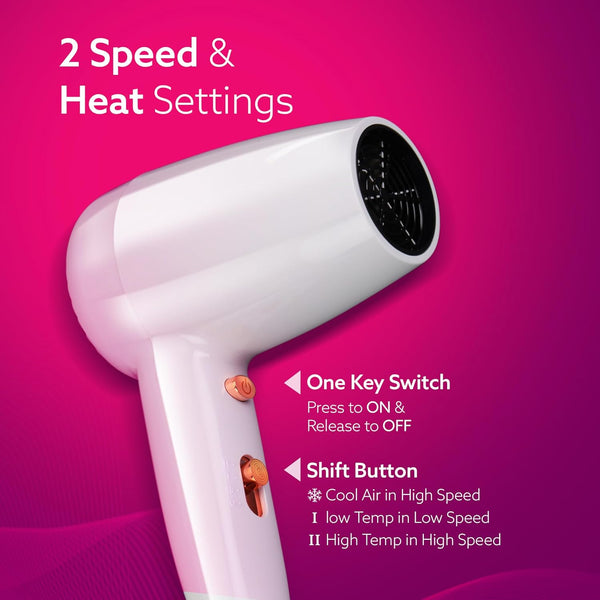 Agaro Wall Mounted Hair Dryer 1400w HD1417