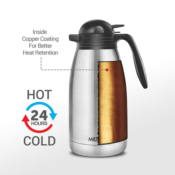Milton Carafe Classic 2000 S.S Thermosteel 2ltr Flask