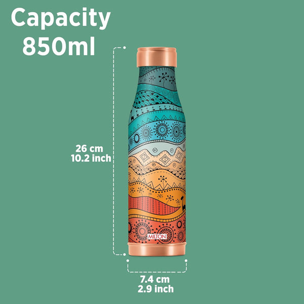 Milton Copper Amaya 1 Bottle & 2 Glass Gift Set