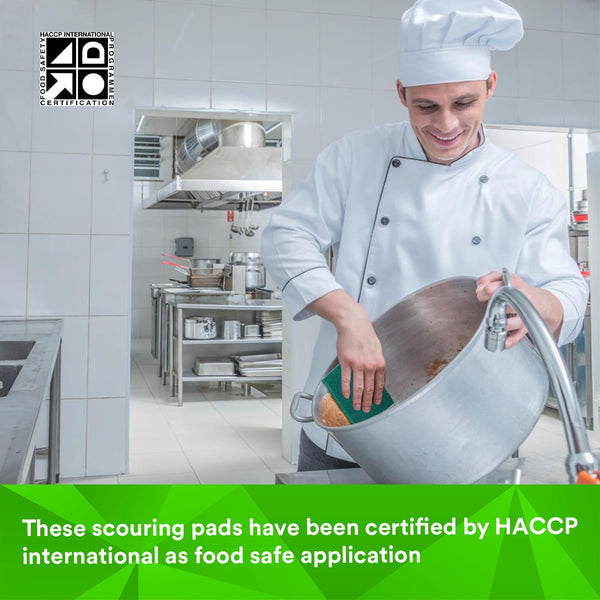 3M Scotch-Brite - Medium Duty Scouring Pads 96 (10X15cm) 4 Pad Per Packet, Pack of 3 Packet