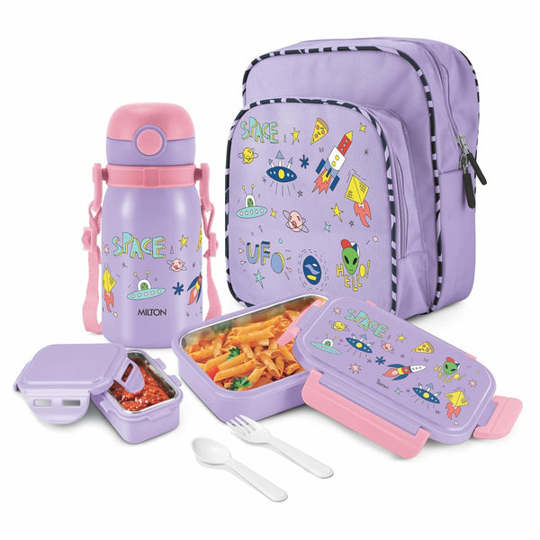 Milton Snackie Mate 6pcs Lunch Box Set with Bag & Bottle