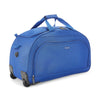 Aristocrat Polyester Solid Pattern Dart Duffle Bag, Wheel (H) 52 Blue (Blue, Small), 52.5 x 28 x 31 Centimeters