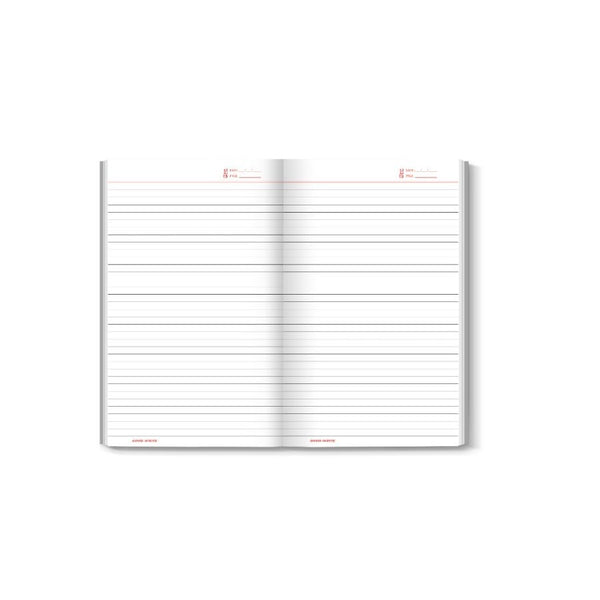 Good write - Fish Flower Series Register Ruled 240 Pages, Pack of 5 Register