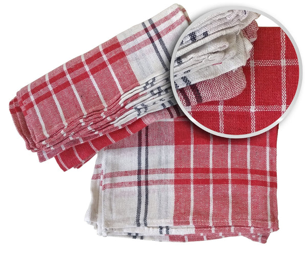 MGS Check Duster 300GSM | 18x18cm, Pack Of 12