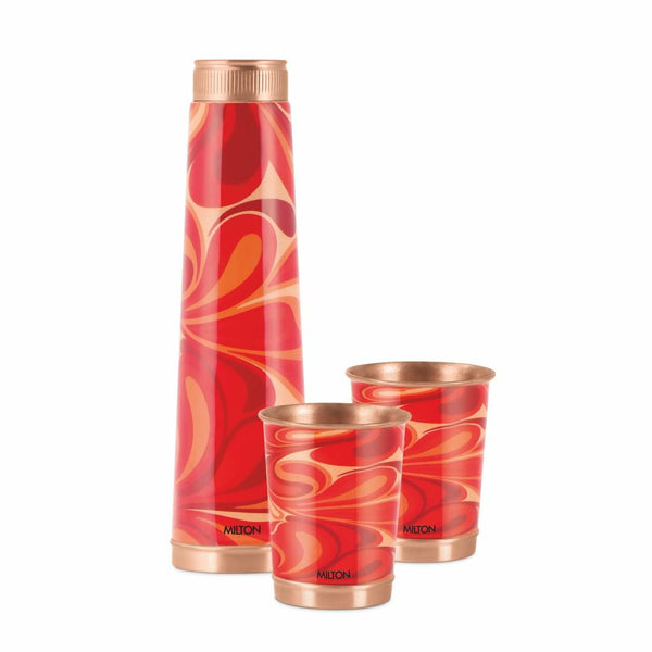 Milton Copper Eterna 1 Bottle & 2 Glass Gift Set