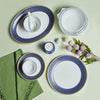 Cello Solitaire Opalware Dinner Set, Sapphire 35Pcs Set