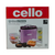 Cello Fit & Fresh Glass Tiffin with Bag, Set of 9 (3 Containers, 400ml Each; 1 Glass Bottle, 500 ml; 2 - Pickle/Chutney Dabba, 30ml Each; 1 Salad/Papad Dabba, 200ml, 1 Spoon & Fork )