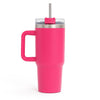 MGS - 1200ml Stainless Steel Tumbler with Handle & Steel Straw | Double Wall Vacuum Insulated Mug | Spill Proof Lid | Beer & Cold Drink Travel Cup (Multicolor)