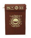 Mgs Folding Jute Laundry Bag for clothes with lid & handle ( Color Available Brown , Beige, Blue ))