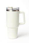 MGS - 1200ml Stainless Steel Tumbler with Handle & Steel Straw | Double Wall Vacuum Insulated Mug | Spill Proof Lid | Beer & Cold Drink Travel Cup (Multicolor)