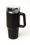 MGS - 1200ml Stainless Steel Tumbler with Handle & Steel Straw | Double Wall Vacuum Insulated Mug | Spill Proof Lid | Beer & Cold Drink Travel Cup (Multicolor)