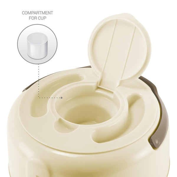 Milton Emporium Gift Set With Flora 1000 Insulated Inner Steel Casserole & Kool Pristine 7 Insulated Plastic Water Jug