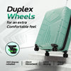 Aristocrat Polypropylene Prime Cabin 55 Cm(Small) Spinner 8 Wheels Trolley Bags for Travel Hard Case Luggage, Lightweight Bag & Combination Lock (Green) | 7-Year Warranty