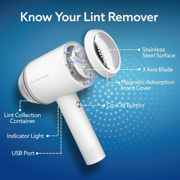 Agaro Rechargeable Lint Remover LR2001 No.33529
