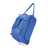 Aristocrat Polyester Solid Pattern Dart Duffle Bag, Wheel (H) 52 Blue (Blue, Small), 52.5 x 28 x 31 Centimeters