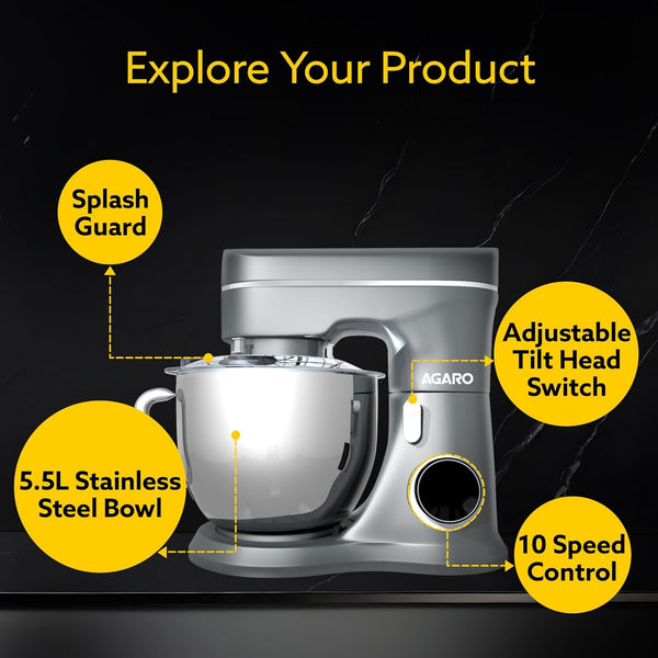 Agaro Elegant Stand Mixer 1400w No.33772 | MOQ: 2 pcs