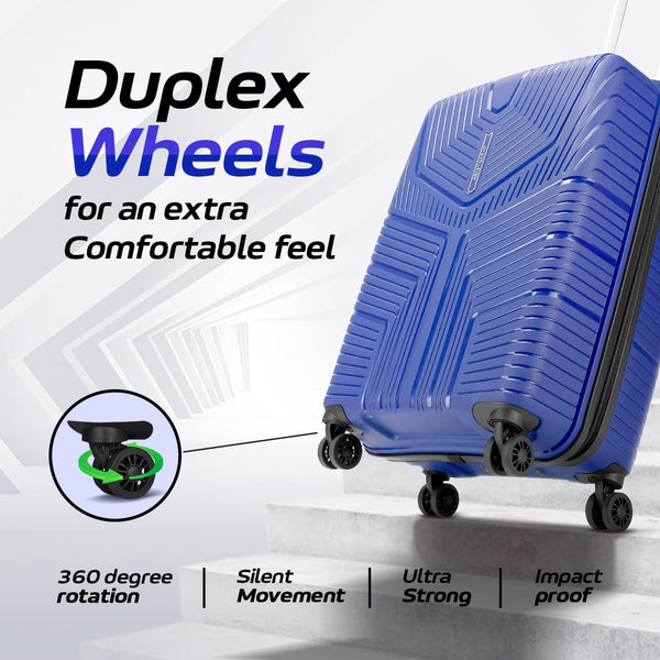 Aristocrat Polypropylene Prime Cabin 55 Cm(Small) Spinner 8 Wheels Trolley Bags for Travel Hard Case Luggage, Lightweight Bag & Combination Lock (Green) | 7-Year Warranty