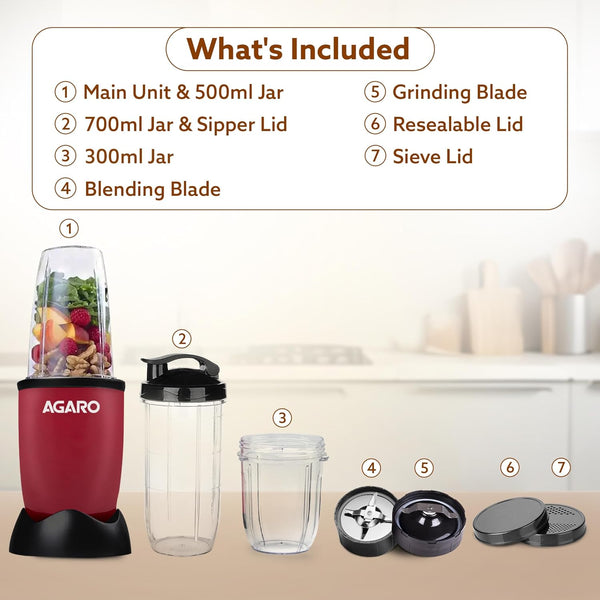 Agaro Regal Personal Portable Blender 400w No.34011
