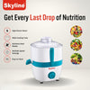 SKYLINE VTL-7700 3-in-1 Functionality - Blend, Mix, and Juice with Ease 550 W Juicer Mixer Grinder(Powerful 550W Juicer Mixer Grinder - Blend, Mix, and Juice with Ease vtl-7700 | 2 Jars | White and Blue)
