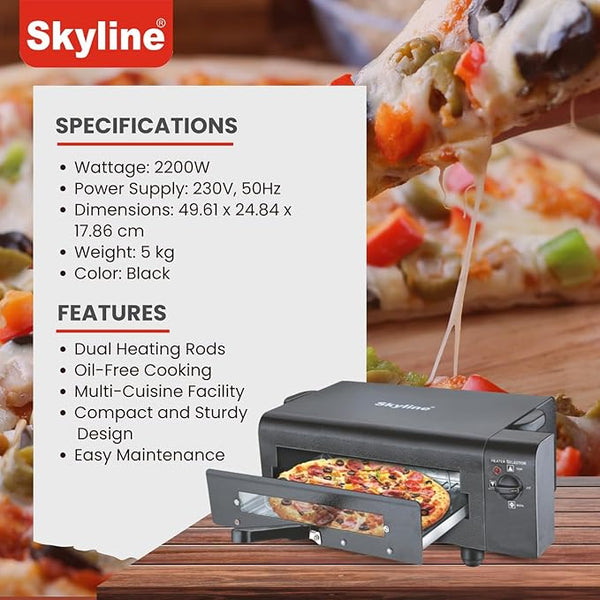 Skyline Electric Tandoor without Timer | Black