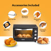 AGARO Marvel Oven Toaster Griller, 25 Litres, Motorised Rotisserie, Adjustable Temperature, 5 Heating Modes & Timer, CakeBaking, Roasting,Grilling,OTG (Black)