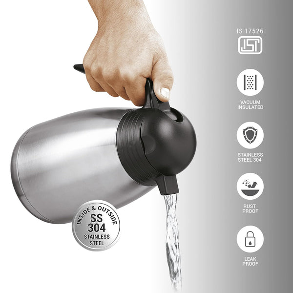 Milton Carafe Classic 2000 S.S Thermosteel 2ltr Flask
