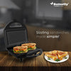 Butterfly Matchless Sandwich Maker | 750 W | Large Non Stick Plates for Large Size Bread, Panini, Grill, Zucchini, Sandwich | Spill Free | Breakfast Appliace For Kitchen | Black