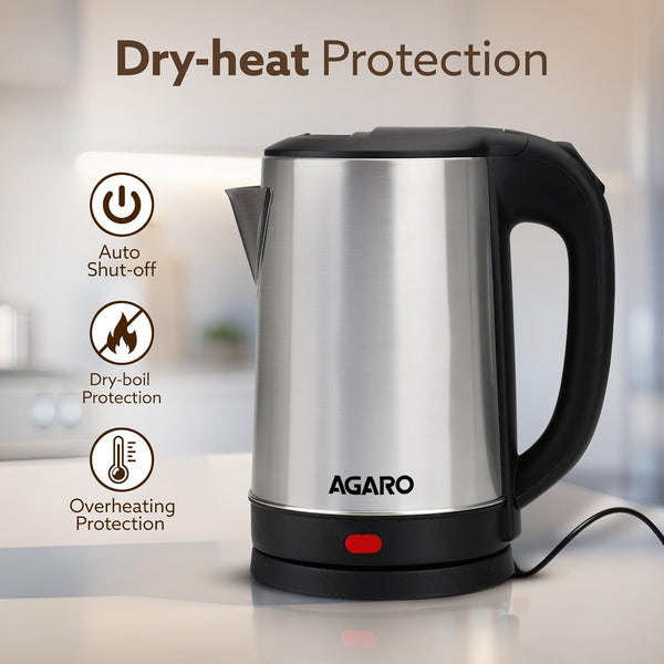AGARO Sonnet Electric Kettle, 1.5L, 1500W No.34207
