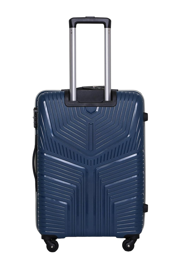 VIP Aristocrat 3-Piece Set 55 Cm, 66 Cm & 76 Cm Polyproplyene Hard Sided 4 Spinner Wheels,Light Weight Luggage/Trolley Bags with Combination Lock and 5 Years International Warranty (Navy Blue)