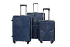VIP Aristocrat 3-Piece Set 55 Cm, 66 Cm & 76 Cm Polyproplyene Hard Sided 4 Spinner Wheels,Light Weight Luggage/Trolley Bags with Combination Lock and 5 Years International Warranty (Navy Blue)