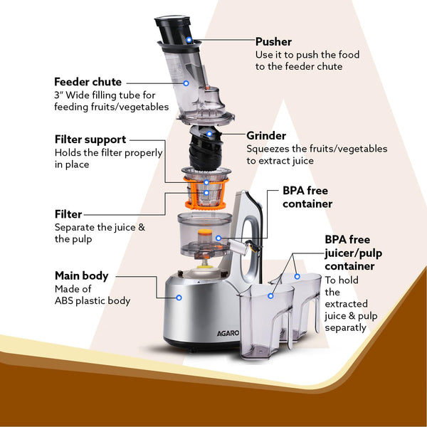 Agaro Imperial Slow Juicer 240w No.33293