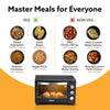 AGARO Marvel Oven Toaster Griller, 25 Litres, Motorised Rotisserie, Adjustable Temperature, 5 Heating Modes & Timer, CakeBaking, Roasting,Grilling,OTG (Black)