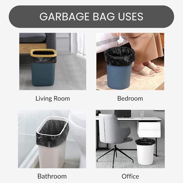 MGS - Garbage Bags 30 Bag Per Roll Medium - 19x21 Inches, Pack of 6 Rolls