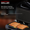 Pigeon by Stovekraft Grill Sandwich Toaster Electric with Fixed Grill Plates | Black | 750W | 1 Year Warranty