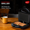 Pigeon by Stovekraft Grill Sandwich Toaster Electric with Fixed Grill Plates | Black | 750W | 1 Year Warranty