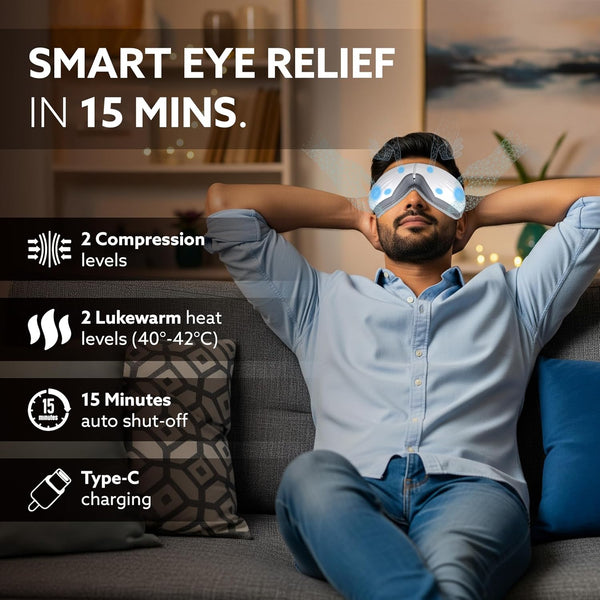 AGARO Supreme Eye Massager with Lukewarm Heat No.34281