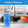 3M Stainless Steel Cleaner & Polish, Cleaning Spray Foam, Ready to Use for Metal Surfaces, Remove Water Stain Mark and Fingerprints, Resists Streaking