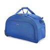 Aristocrat Polyester Solid Pattern Dart Duffle Bag, Wheel (H) 52 Blue (Blue, Small), 52.5 x 28 x 31 Centimeters