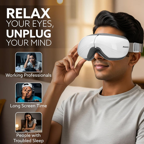 AGARO Supreme Eye Massager with Lukewarm Heat No.34281