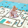 Mgs Baby Folding Mat Play Foam Crawl Waterproof Portable Kids Baby Toddler Outdoor or Indoor Use Non Toxic 6x6.5 FUT (Multi Color, Print May Vary), 1-PCS