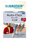Hauser Germany Auto Click Ball Pen Blue HP-1006, Pack of 40 Pens