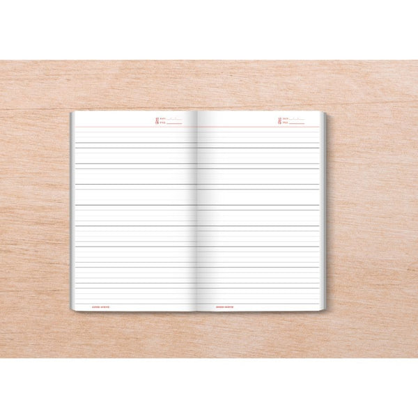 Good write - Fish Flower Series Register Ruled 240 Pages, Pack of 5 Register