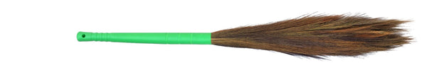 MGS Floor Broom for Home Cleaning | Long Handle | High-Density Synthetic Grass | Lightweight & Durable | Soft Bristles for Wet & Dry Use