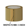 Ez Wonder - 72mm ( 3 inch ) 65 Mtr Brown Tape, 5 Pcs